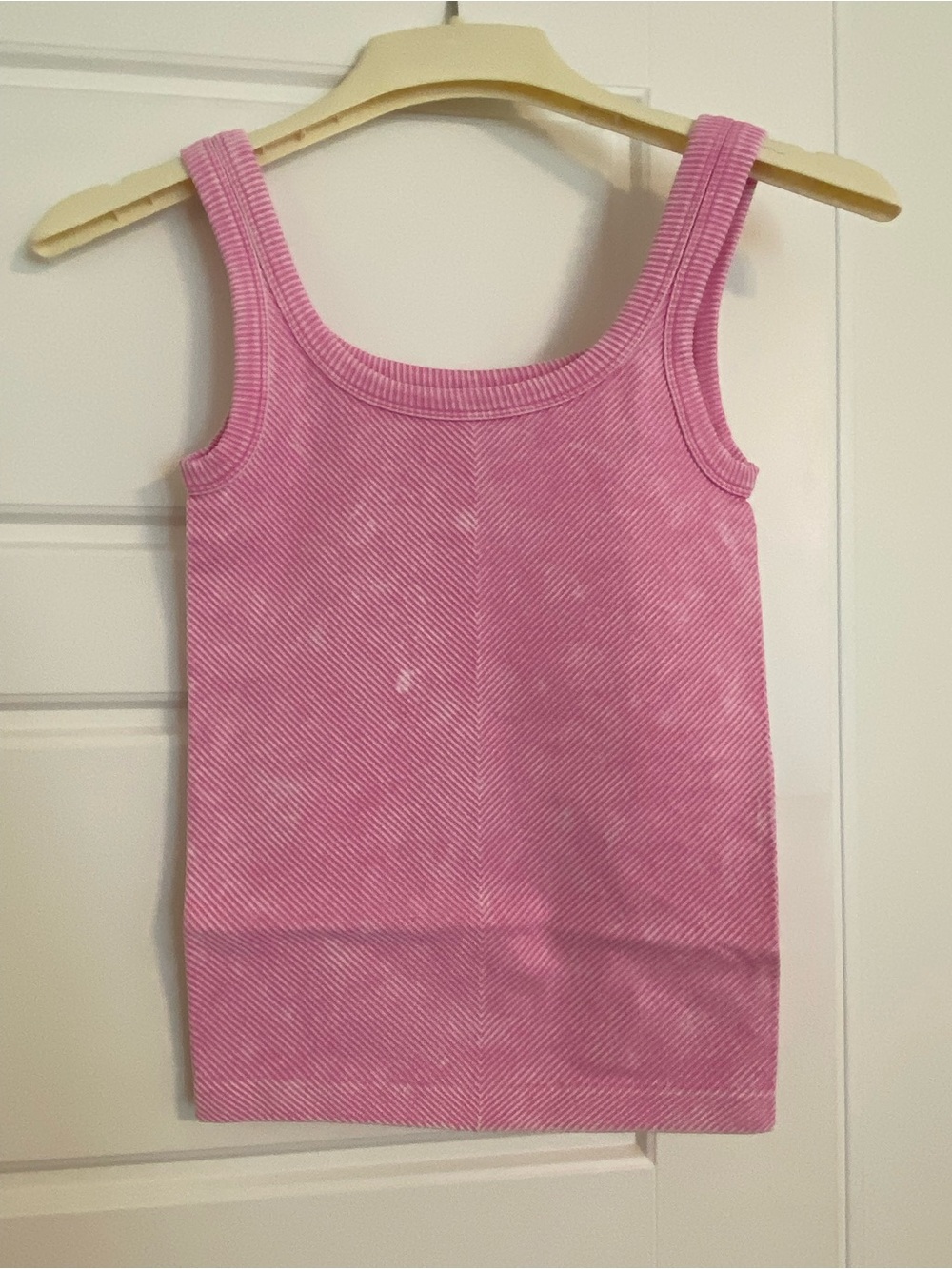 Zenana Pink Ribbed Tank Top